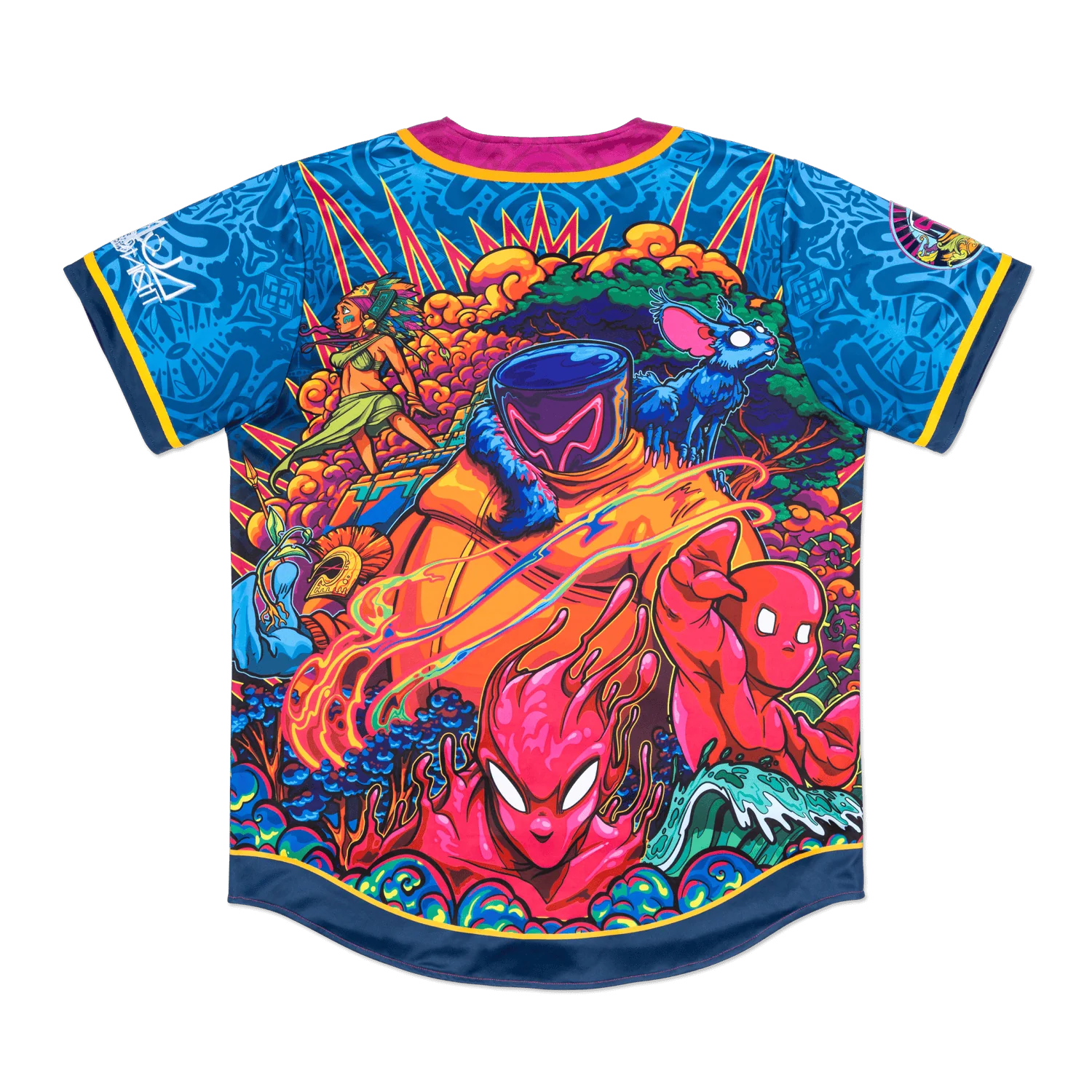 Dark Wobble vs Mr Wobble Baseball Jersey - Image 4